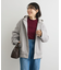 ニットフード付きウーリーブルゾン