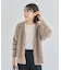 シャギーVネックカーディガン