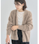 シャギーVネックカーディガン