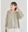 衿付きケーブルzipカーディガン