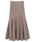 ・ELENCARE DUE スエードポンチフレアスカート