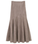 ・ELENCARE DUE スエードポンチフレアスカート