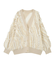 ・ELENCARE DUE フリンジジャカードカーディガン