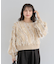 ・ELENCARE DUE フリンジジャカードニット