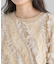 ・ELENCARE DUE フリンジジャカードニット