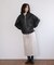 ・ELENCARE DUE フェイクレザーブルゾン