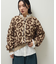 ・furry rate レオパードジャカードニット