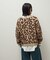 ・furry rate レオパードジャカードニット