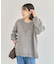 フェイクレイヤードVネックニットプルオーバー