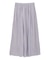 シャイニーサテンセルフプリーツギャザーフレアスカート