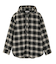 ネルチェックフードシャツ
