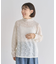 レースハイネックプルオーバー