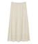 起毛レースティアードスカート