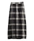 楊柳ベロアチェックIラインスカート