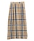 楊柳ベロアチェックIラインスカート