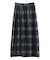 楊柳ベロアチェックIラインスカート