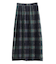 楊柳ベロアチェックIラインスカート