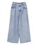 デニムタックワイドパンツ
