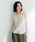 衿付きレースカットプルオーバー
