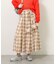 【しゃれシャツ】イージーケアチェックボリュームスカート