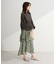 花柄イレヘムボリュームスカート