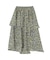 花柄イレヘムボリュームスカート
