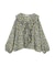 花柄フリルブラウス