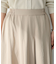 プリーツサテンフレアスカート