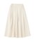 プリーツサテンフレアスカート