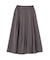 プリーツサテンフレアスカート
