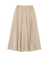 プリーツサテンフレアスカート