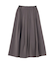 プリーツサテンフレアスカート