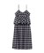 ペプラムチェックキャミワンピース