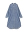 シアーデニムシャツワンピース