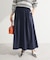 綿混やわらかタッチタックスカート