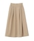 綿混やわらかタッチタックスカート