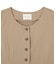 クルーネック多釦ジレ