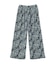 セルフカットプリーツ柄パンツ