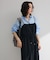 胸元バルーンワイドシルエットサロペット