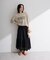 ペチ付スカラップ刺しゅうスカート