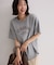 裾ラウンド機能ロゴTシャツ