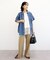シアーデニム2WAYビックドルマンシャツ