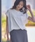 【適ON】汗染み防止フレンチロゴTシャツ