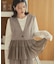 異素材ドッキングティアードジレ
