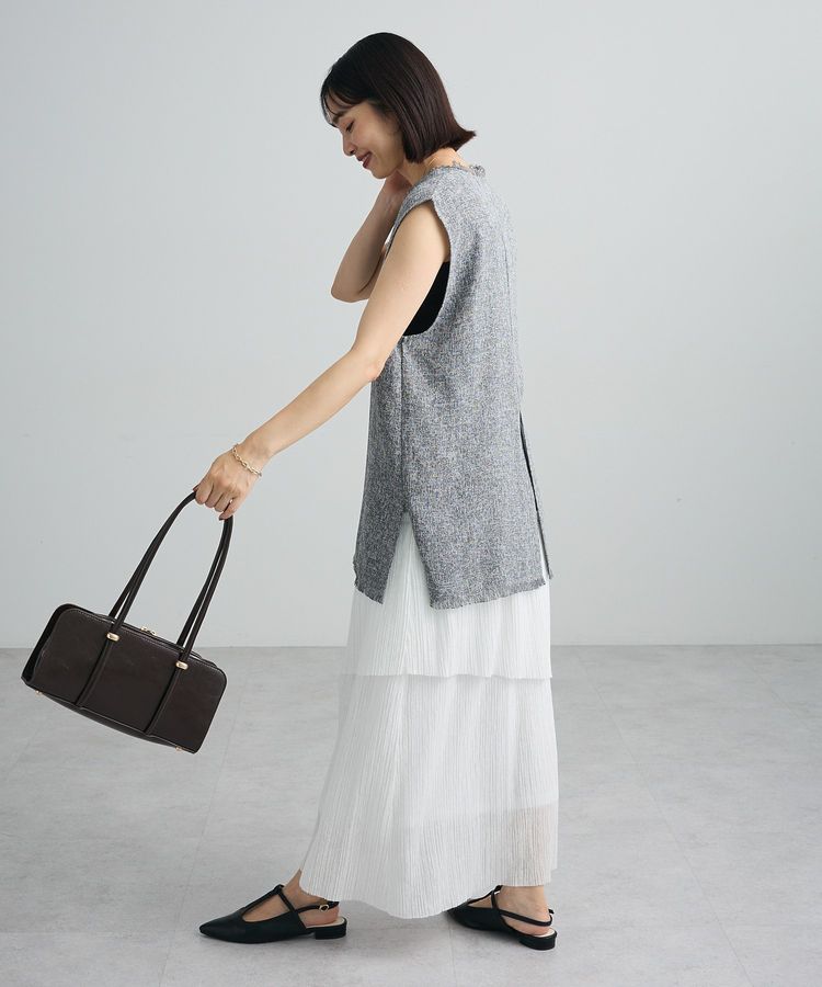 シアーカットティアードスカート