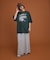 レースドッキングオーバーサイズロゴTシャツ