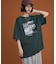 レースドッキングオーバーサイズロゴTシャツ