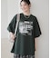 レースドッキングオーバーサイズロゴTシャツ