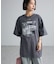 レースドッキングオーバーサイズロゴTシャツ