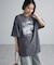 レースドッキングオーバーサイズロゴTシャツ